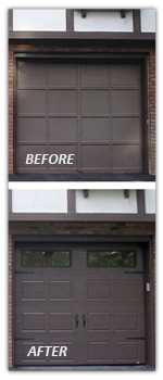 garage door repair before and after